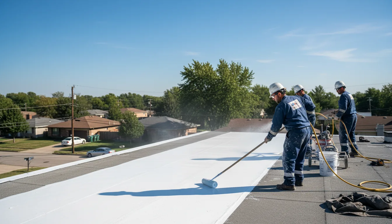 Commercial roof coating in New Paris, OH near me